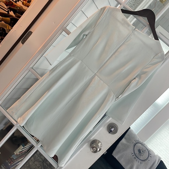 Like new Banana Republic mint/pale green a-line dress with black bead detail - Picture 6 of 6